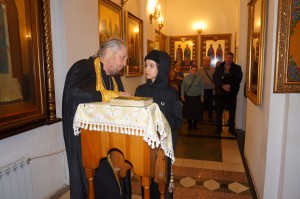 В Богоявленском епархиальном мужском монастыре Игумен Нестор (Болков ) возглавил Всенощное бдение с литией.