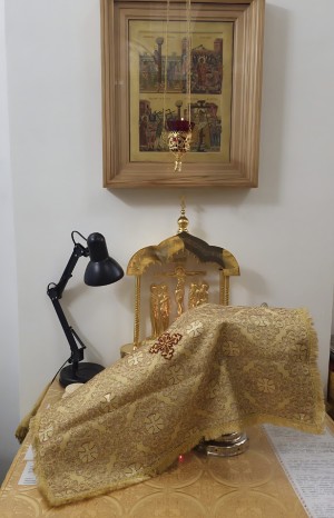 В Богоявленском епархиальном мужском монастыре города Челябинска совершили Божественную Литургию.