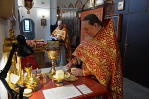 В Недели 6-ю по Пасхе Игумен Нестор (Болков ) совершил Божественную Литургию в Богоявленском епархиальном мужском монастыре.