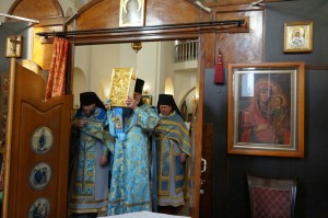 В праздник Рождества Пресвятой Богородицы Игумен Нестор (Болков) совершил Божественную Литургию святителя Иоанна Златоуста., 