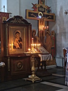 В Недели 7-й по Пасхе Игумен Нестор (Болков ) совершил Божественную Литургию святителя Иоанна Златоустого в Богоявленском мужском монастыре., 
