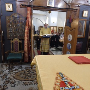 В Богоявленском епархиальном мужском монастыре города Челябинска совершили Божественную Литургию., 