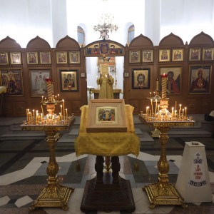 В Богоявленском епархиальном мужском монастыре Игумен Нестор (Болков ) возглавил Всенощное бдение с литией., 