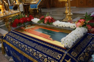 В канун праздника Успения Пресвятой Богородицы Игумен Нестор (Болков ) совершил всенощное бдение с литией в Богоявленском епархиальном мужском монастыре., 