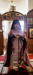 Игумен Нестор (Болков), в Неделю Крестопоклонную, совершил Литургию в Богоявленском мужском монастыре., 