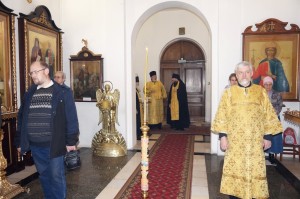 В канун Недели 19-й по Пятидесятнице и памяти Апостола Фомы, Игумен Нестор (Болков) совершил всенощное бдение в Богоявленской обители., 