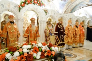 12 октября 2025 года Игумен Нестор(Болков) принял участие в Божественной Литургии в кафедральном соборе Рождества Христова., 