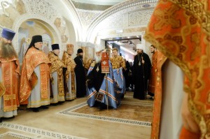 Настоятель Богоявленского епархиального мужского монастыря Игумен Нестор (Болков) принял участие в Божественной Литургии в кафедральном Соборе Рождества Христова., 