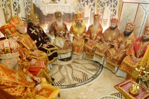 12 октября 2025 года Игумен Нестор(Болков) принял участие в Божественной Литургии в кафедральном соборе Рождества Христова., 