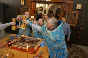 В праздник Покрова Пресвятой Богородицы Игумен Нестор (Болков) совершил Божественную Литургию., 