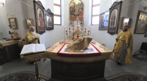 Игумен Нестор (Болков ) совершил Божественную Литургию в Богоявленском епархиальном мужском монастыре города Челябинска., 