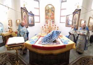 В праздник Покрова Пресвятой Богородицы Игумен Нестор (Болков) совершил Божественную Литургию., 