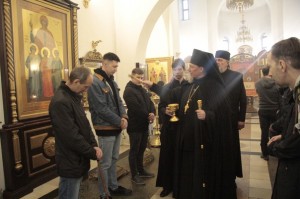 В канун Недели о самарянине, Игумен Нестор (Болков ) совершил всенощное бдение в Богоявленском мужском монастыре., 