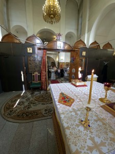 19 августа 2025 года, в день празднования Преображения Господа Бога и Спаса нашего Иисуса Христа, Игумен Нестор (Болков ) совершил Божественную Литургию в Богоявленском мужском монастыре города Челябинска., 