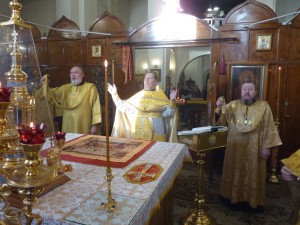 В Богоявленском епархиальном мужском монастыре города Челябинска совершили Божественную Литургию., 