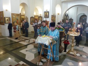 В Богоявленском епархиальном мужском монастыре города Челябинска совершили Божественную Литургию., 