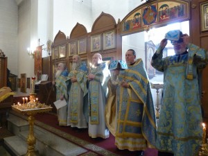 В Богоявленском епархиальном мужском монастыре города Челябинска совершили Божественную Литургию., 