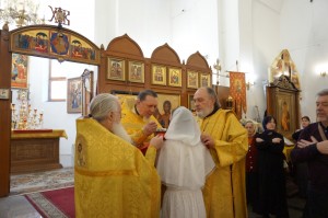 Игумен Нестор (Болков ) совершил Божественную Литургию в Богоявленском епархиальном мужском монастыре города Челябинска., 