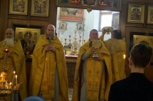 Игумен Нестор (Болков ) совершил Божественную Литургию в Богоявленском епархиальном мужском монастыре города Челябинска., 