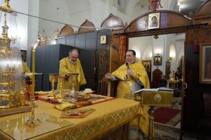 28 декабря 2025 года Игумен Нестор (Болков ) возглавил Воскресную Божественную Литургию в Богоявленском епархиальном мужском монастыре., 