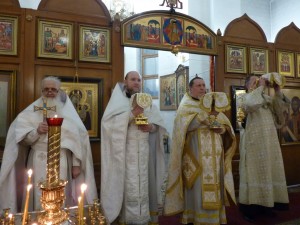 В Богоявленском епархиальном мужском монастыре совершили Божественную Литургию в день двунадесятого праздника Крещение Господа Бога и Спаса нашего Иисуса Христа., 