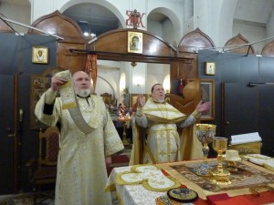 В Богоявленском епархиальном мужском монастыре совершили Божественную Литургию в день двунадесятого праздника Крещение Господа Бога и Спаса нашего Иисуса Христа., 