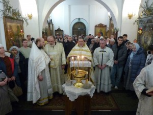 В Богоявленском епархиальном мужском монастыре совершили Божественную Литургию в день двунадесятого праздника Крещение Господа Бога и Спаса нашего Иисуса Христа., 