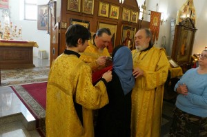 Игумен Нестор (Болков ) совершил Божественную Литургию в Богоявленском епархиальном мужском монастыре города Челябинска., 