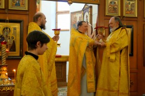 Игумен Нестор (Болков ) совершил Божественную Литургию в Богоявленском епархиальном мужском монастыре города Челябинска., 