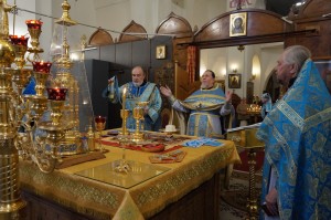 В праздник Покрова Пресвятой Богородицы Игумен Нестор (Болков) совершил Божественную Литургию., 