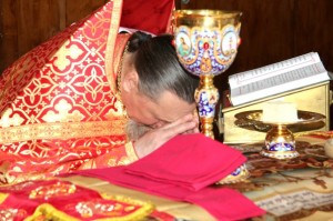 В день памяти жен-мироносиц Игумен Нестор(Болков ) совершил Божественную Литургию в Богоявленском мужском монастыре в городе Челябинске., 