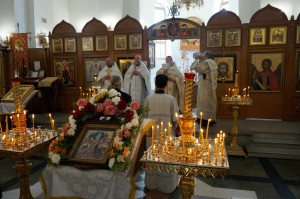 19 августа 2025 года, в день празднования Преображения Господа Бога и Спаса нашего Иисуса Христа, Игумен Нестор (Болков ) совершил Божественную Литургию в Богоявленском мужском монастыре города Челябинска., 