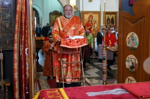 В Неделю о расслабленном Игумен Нестор (Болков)совершил Литургию в Богоявленском мужском монастыре Челябинска.
