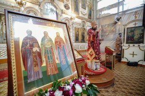 Настоятель Богоявленского мужского монастыря Челябинска Игумен Нестор (Болков) принял участие  в Божественной Литургии в храме Вознесения Господня города Касли.