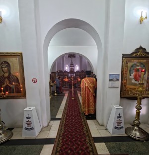 5 апреля 2026 года, в канун Недели 3-й по Пасхе и памяти святых жен-мироносиц, совершили всенощное бдение с литией.