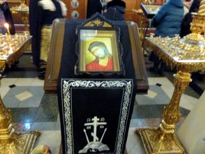 В Богоявленском мужском монастыре города Челябинска совершили вечерню с чином прощения.