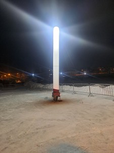 Крещенская прорубь была освящена на озере Смолино., 