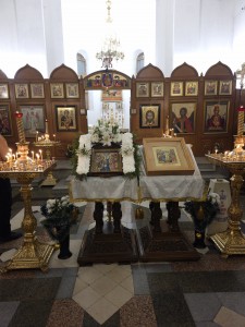 В Богоявленском епархиальном мужском монастыре Игумен Нестор (Болков ) возглавил Всенощное бдение с литией., 