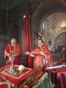 Игумен Нестор (Болков ) совершил Литургию в  Храме Святого Пророка Илии с. Клеопино Каслинского района., 