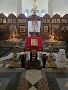 В канун Недели о слепом, Игумен Нестор (Болков) возглавил всенощное бдение в Богоявленском мужском монастыре Челябинска., 
