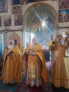 Игумен Нестор (Болков ) совершил Литургию в  Храме Святого Пророка Илии с. Клеопино Каслинского района., 