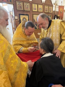 В Неделю 5-ю по Пятидесятнице, Игумен Нестор (Болков) возглавил Литургию в Богоявленском  мужском монастыре города Челябинска., 