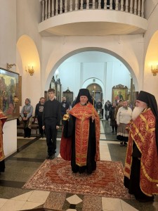 В канун Недели о расслабленном Игумен Нестор (Болков) совершил всенощное бдение в Богоявленском мужском монастыре Челябинска., 