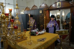 ​​​​​​​В канун праздника Воздвижения Честного и Животворящего Креста Господня, в Богоявленском мужском монастыре совершили всенощное бдение., 