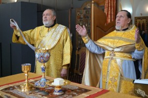 В Богоявленском мужском монастыре Челябинска совершили Божественную Литургию., 