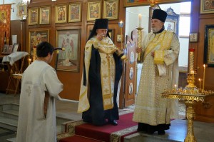 В канун Недели 7-й по Пасхе, Игумен Нестор (Болков) возглавил всенощное бдение в Богоявленском мужском монастыре Челябинска., 
