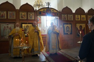 В день празднования Собора Московских святителей Игумен Нестор возглавил Божественную Литургию в Богоявленском мужском монастыре., 