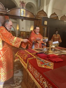 В Неделю о расслабленном Игумен Нестор (Болков)совершил Литургию в Богоявленском мужском монастыре Челябинска., 