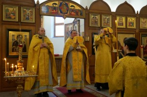 В день празднования Собора новомучеников и исповедников Церкви Русской, а также в Неделю о блудном  сыне, в Богоявленском мужском монастыре совершили Божественную Литургию ., 