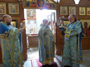 В Богоявленском мужском монастыре города Челябинска совершили Божественную Литургию., 